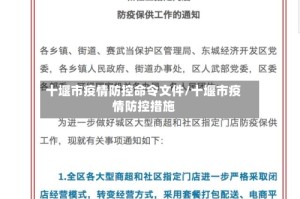 十堰市疫情防控命令文件/十堰市疫情防控措施