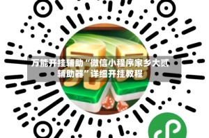 万能开挂辅助“微信小程序家乡大贰辅助器”详细开挂教程