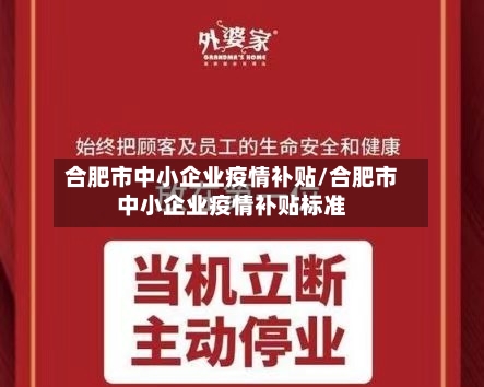 合肥市中小企业疫情补贴/合肥市中小企业疫情补贴标准-第3张图片