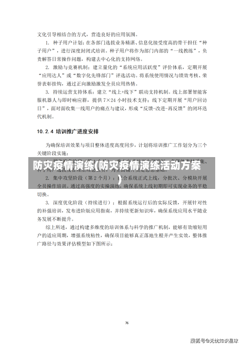 防灾疫情演练(防灾疫情演练活动方案)-第3张图片