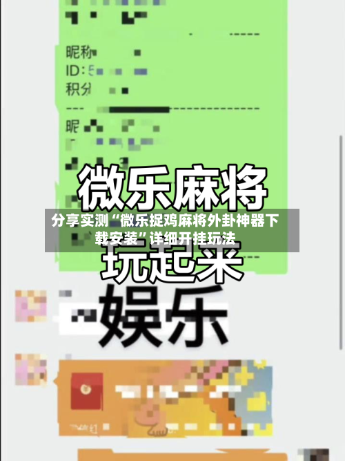 分享实测“微乐捉鸡麻将外卦神器下载安装”详细开挂玩法-第3张图片