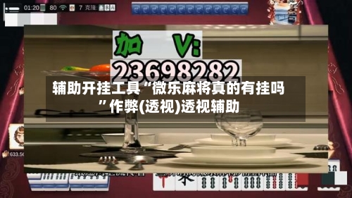 辅助开挂工具“微乐麻将真的有挂吗”作弊(透视)透视辅助-第1张图片