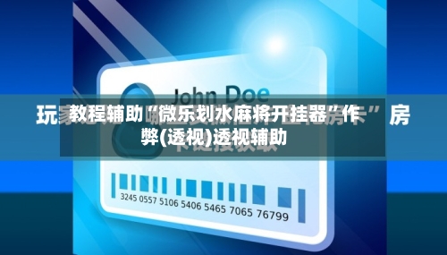教程辅助“微乐划水麻将开挂器”作弊(透视)透视辅助-第3张图片