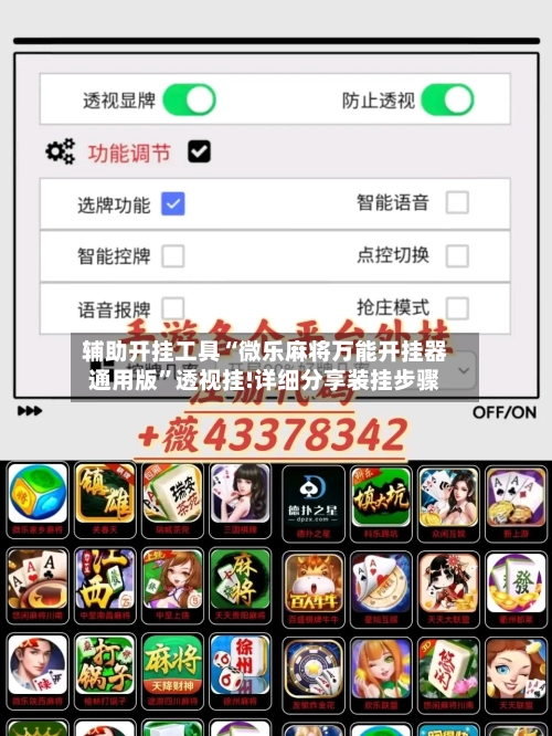 辅助开挂工具“微乐麻将万能开挂器通用版”透视挂!详细分享装挂步骤-第2张图片