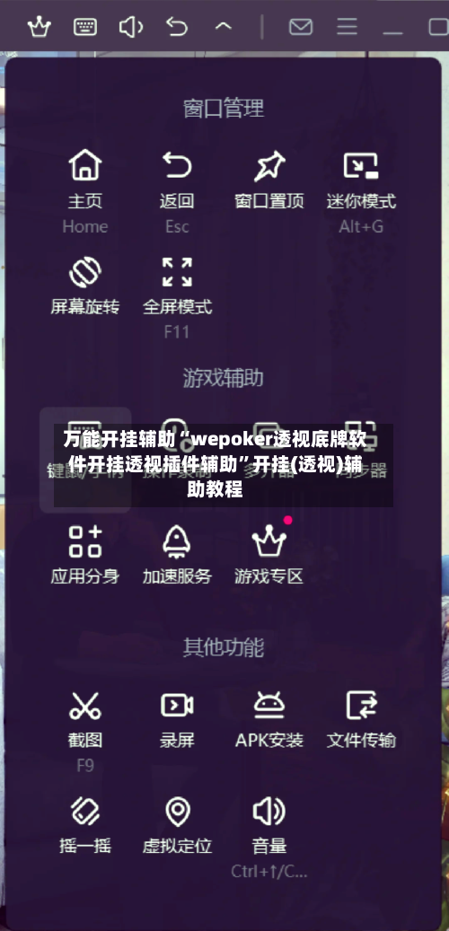 万能开挂辅助“wepoker透视底牌软件开挂透视插件辅助	”开挂(透视)辅助教程-第2张图片