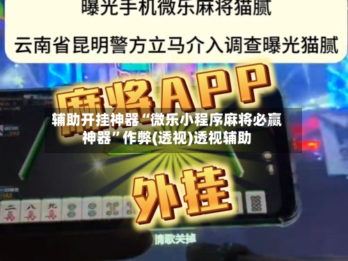 辅助开挂神器“微乐小程序麻将必赢神器”作弊(透视)透视辅助-第1张图片