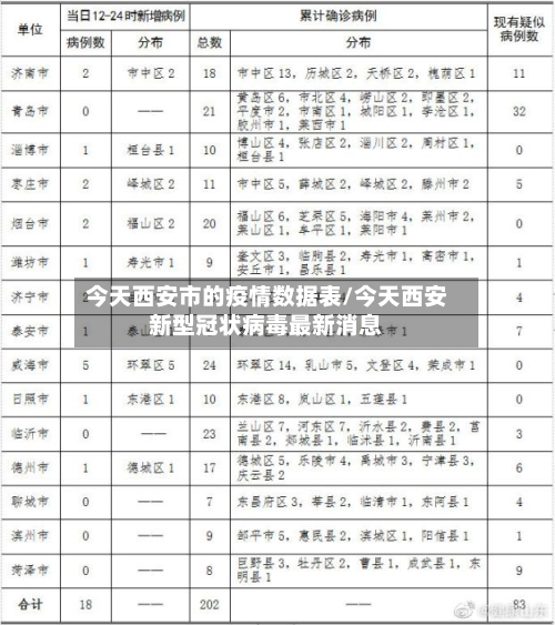 今天西安市的疫情数据表/今天西安新型冠状病毒最新消息-第3张图片
