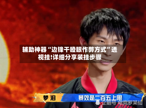 辅助神器“边锋干瞪眼作弊方式”透视挂!详细分享装挂步骤-第2张图片