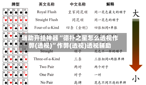 辅助开挂神器“德扑之星怎么透视作弊(透视)”作弊(透视)透视辅助-第1张图片