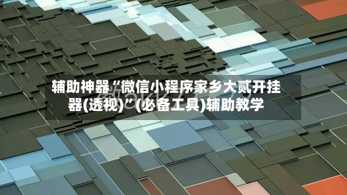 辅助神器“微信小程序家乡大贰开挂器(透视)”(必备工具)辅助教学-第1张图片