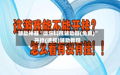 辅助神器“微乐科技辅助器(免费)”开挂(透视)辅助教程-第3张图片