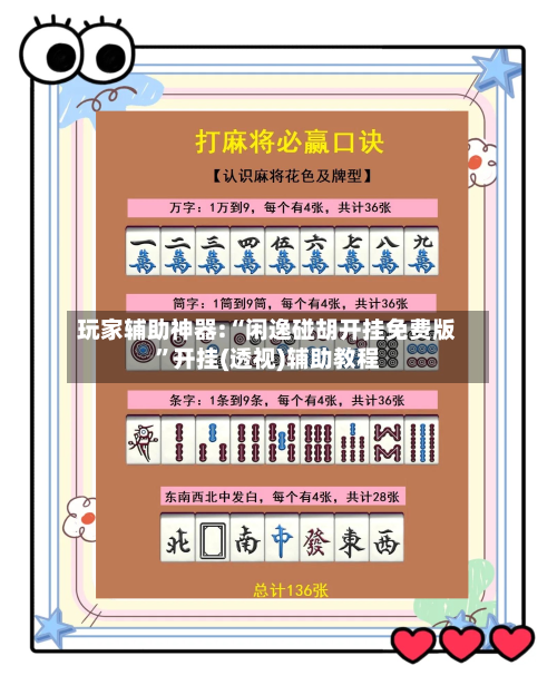 玩家辅助神器:“闲逸碰胡开挂免费版	”开挂(透视)辅助教程-第3张图片