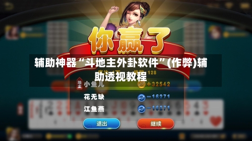 辅助神器“斗地主外卦软件”(作弊)辅助透视教程-第1张图片