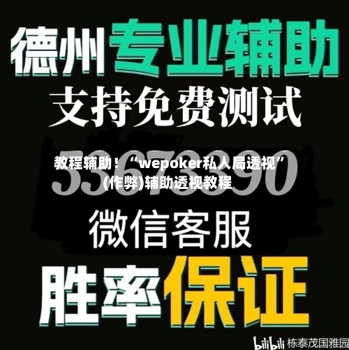 教程辅助！“wepoker私人局透视”(作弊)辅助透视教程-第1张图片